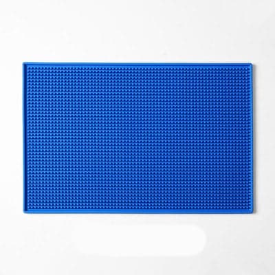 Tapis de Bar en Caoutchouc 30X45 (Couleur: Bleu)