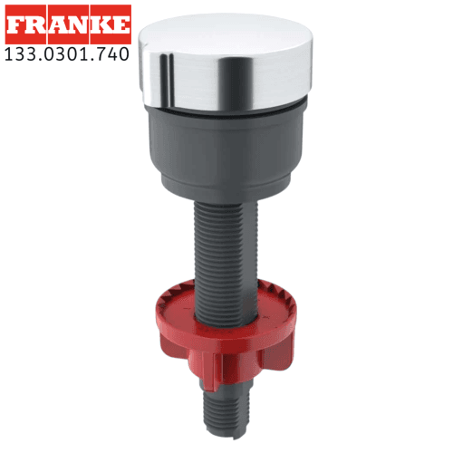 Franke 128883 - 133.0301.740 - Bouton rotatif rond, chromé, pour trou diamÚtre 35mm.