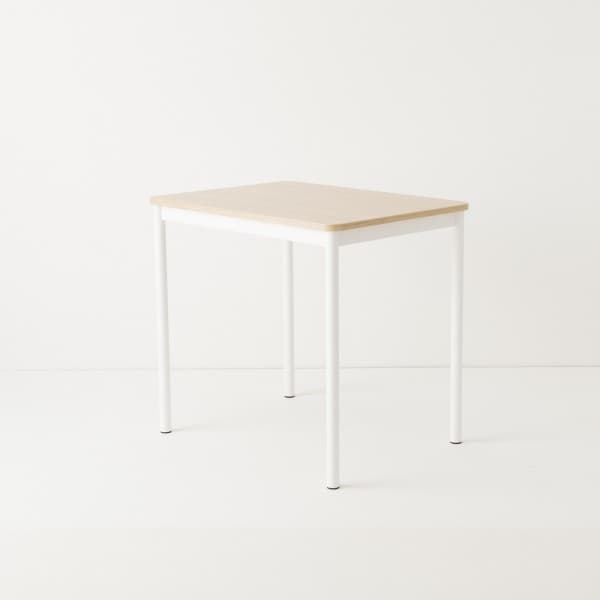 Table 80x60 choix 6 coloris blanc