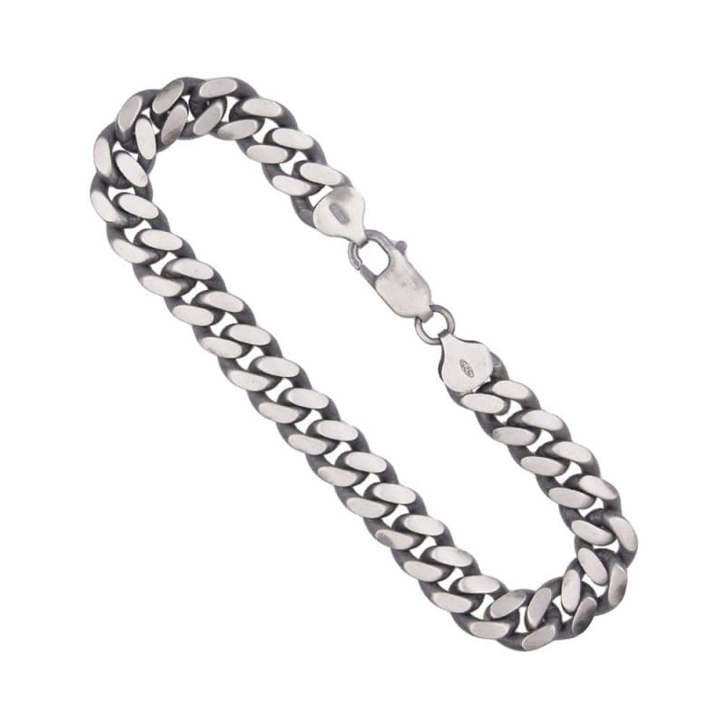 Bracelet Argent Massif 925/000 Maille Cubaine - Homme
