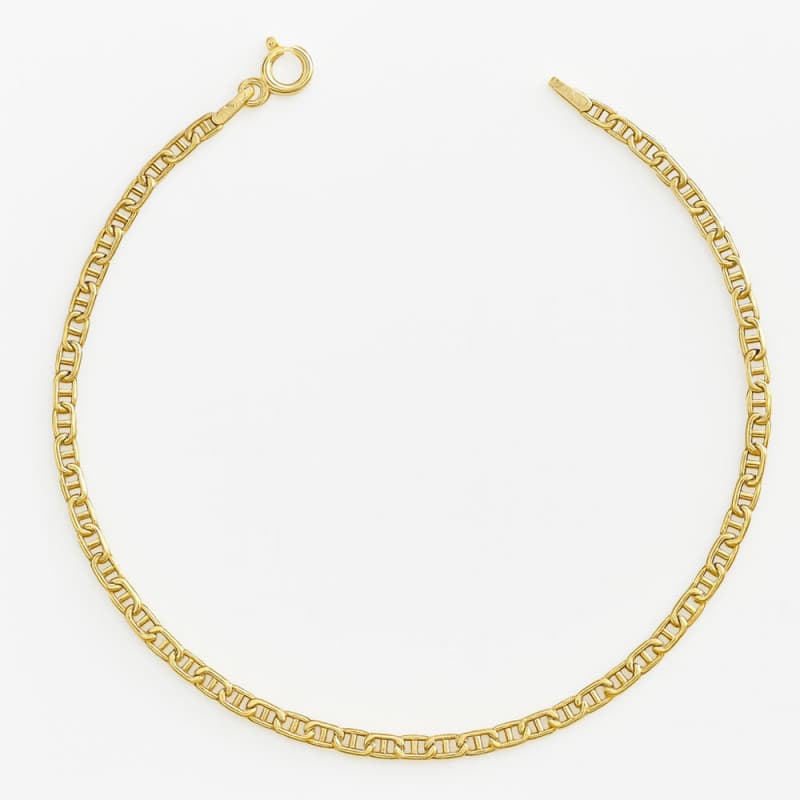 Bracelet Or Jaune Maille Marine - Femme