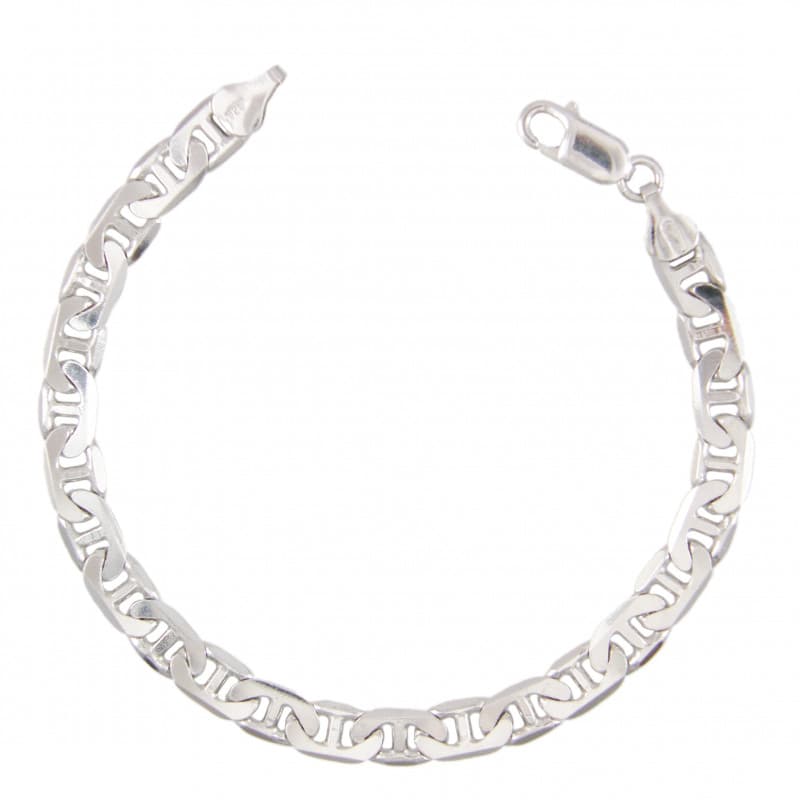 Bracelet Argent Massif 925/000 Maille Marine - Homme