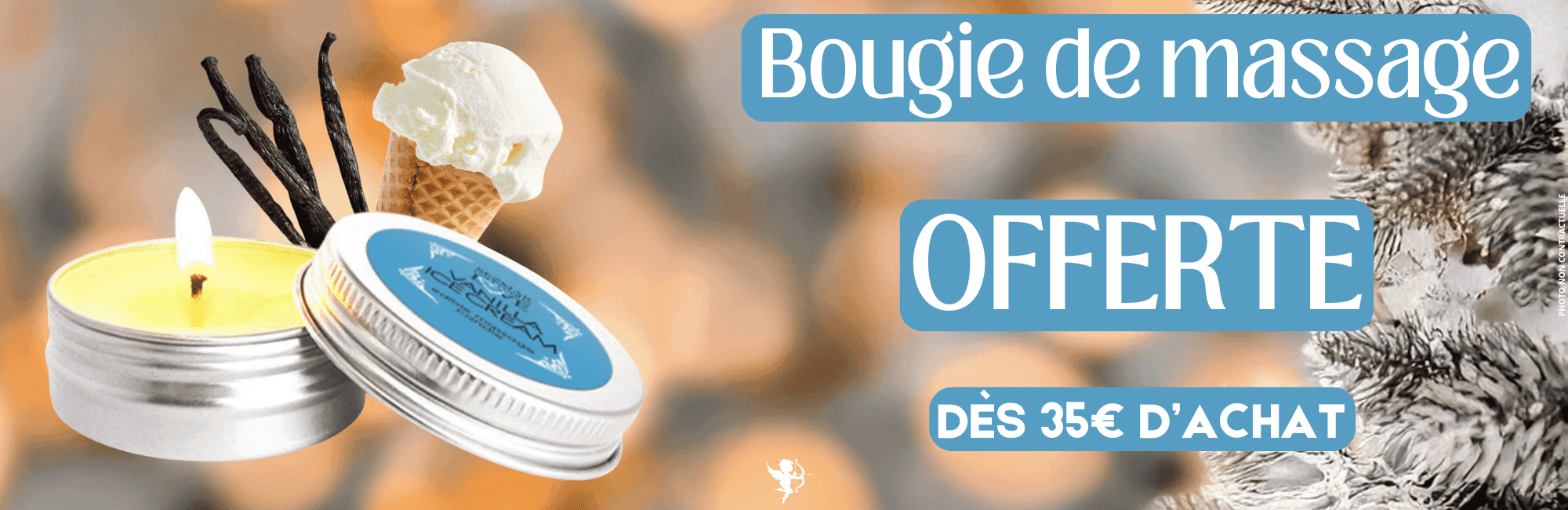 CADEAU - Bougie de massage SEZ070 offerte à partir de 35€ d'achat