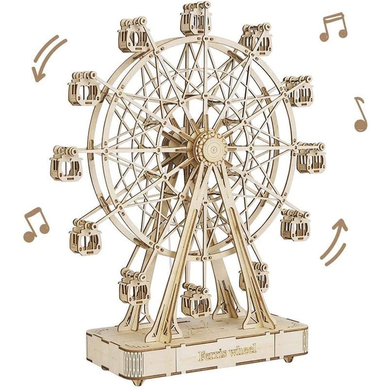 Puzzle 3d grande roue en bois