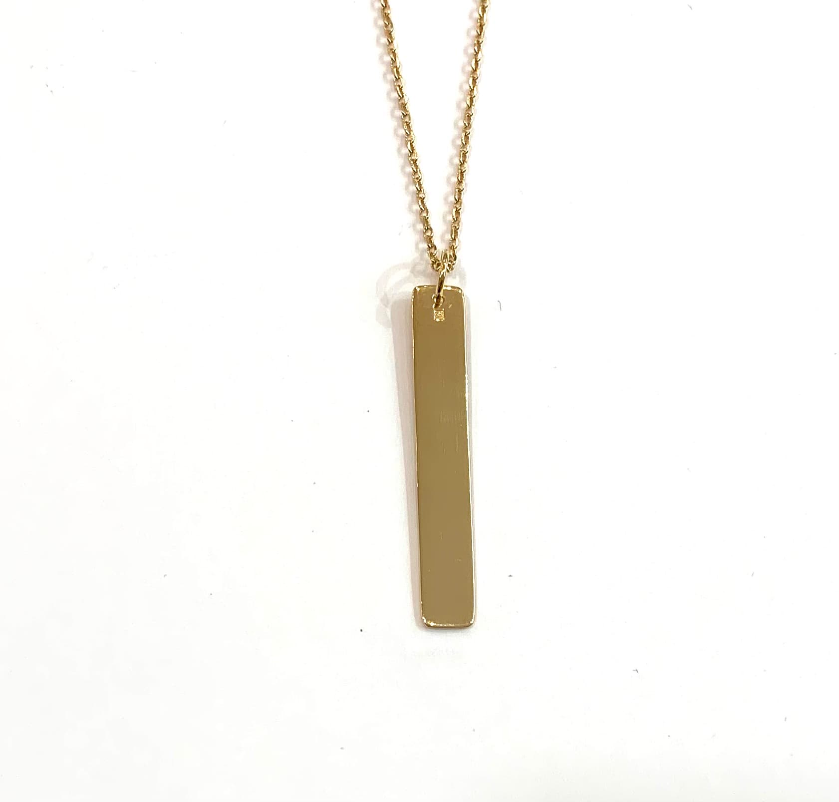 MEDAILLE RECTANGULAIRE ARGENT OU PLAQUE OR -