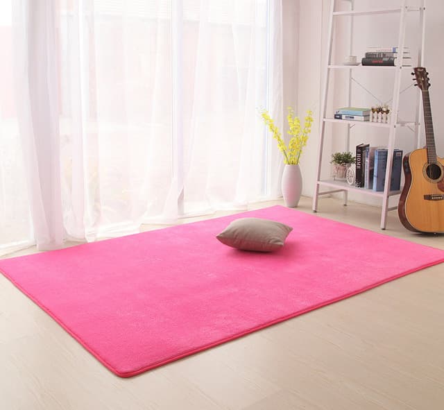 Tapis rose foncé rectangulaire - 40x120 cm