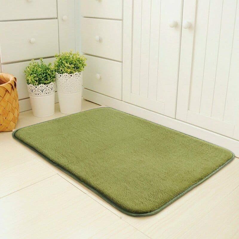 Tapis vert clair uni