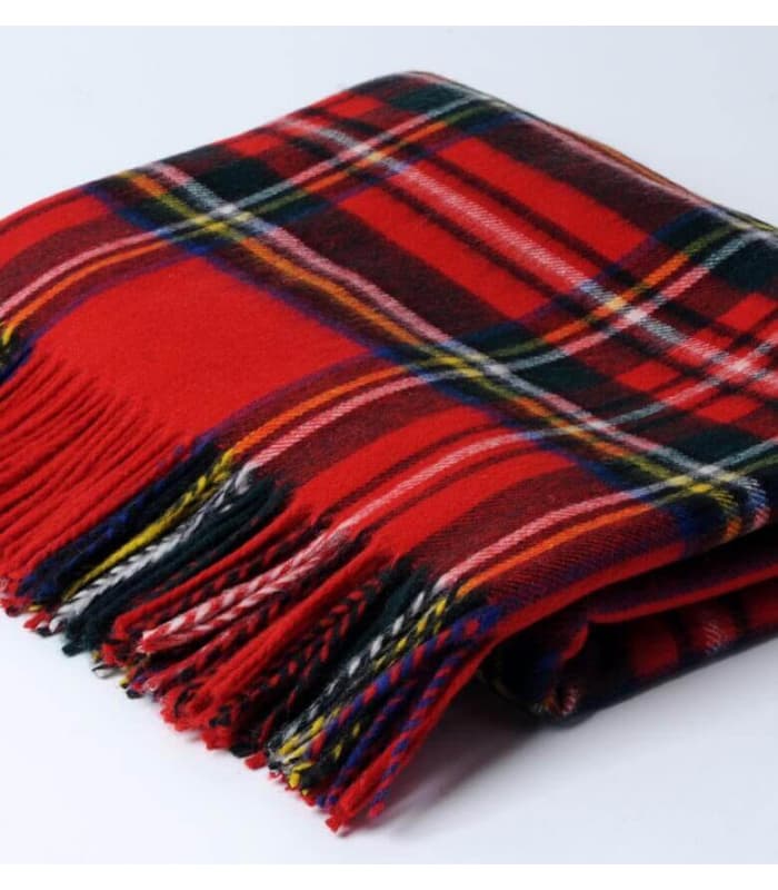 Plaid Écossais Rouge Royal Stewart 140 X 185cm