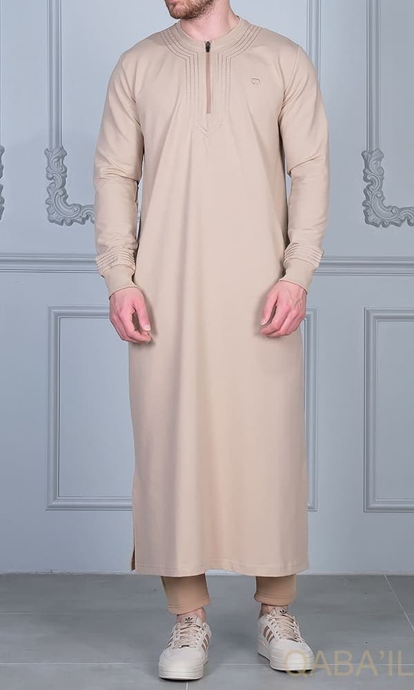 Qamis Sham Beige - Qaba'il
