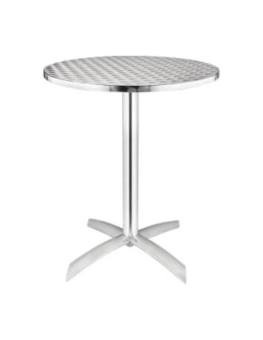 Table Ă plateau basculant en acier inoxydable Bolero